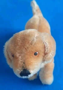 Steiff Hund DOG BAZI stehend 10 cm Knopf, Fahne+ Knopf fehlen 1310,00 1950-58 - Bild 1 von 8