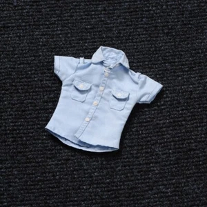 1/6 Blue Short sleeved Women's Shirt F 12 '' Female Action Figure Body Toys - Picture 1 of 6