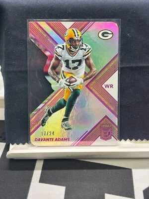Davante Adams 2017 Panini Donruss Elite Aspirations 17/24 Jersey #'d #37 Packers - Image 1 of 2