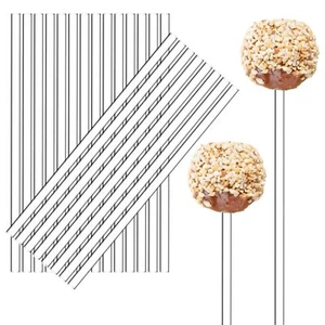 100 Pieces Acrylic Cake Pop Sticks Lollipop Stick Clear Reusable Acrylic Rods... - Picture 1 of 7