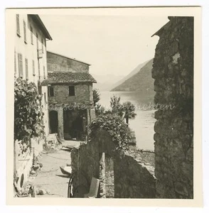 Lugano Gandria am Luganer See 1954 - Gebäude - Altes Foto 1950er - Picture 1 of 2