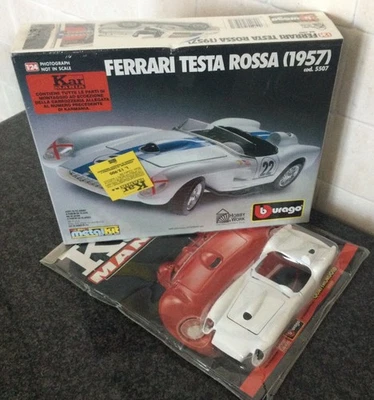 BBURAGO KIT, FERRARI TESTA ROSSA, 1/24 KAR-MANIA #CELLOPHANATO!!! - Immagine 1 di 3