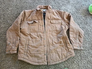 Chaqueta Duluth Trading Barn Chore Para Hombre XL Algodón Lona Peso Pesado Beige -Marcas - Imagen 1 de 12