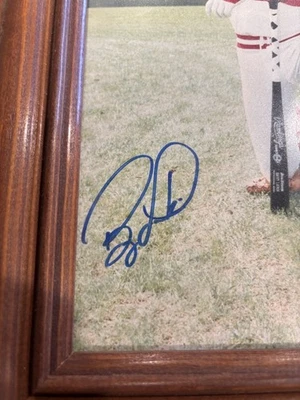 ￼ Barry Larkin  Autograph 8 X 10 - Imagem 1 de 4
