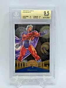 1995 Fleer Metal Marvel Magneto Card #104 BGS 9.5 GEM MINT - Picture 1 of 3
