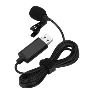 Universal USB Mikrofon Lavalier Mikrofon Clip-On Computer Mikrofon Plug & P4407 - Bild 1 von 7