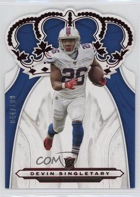 2019 Panini Chronicles Crown Royale Red /199 Devin Singletary #CR-23 Rookie RC - Image 1 of 2