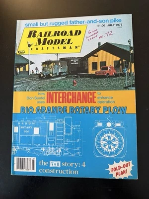 Railroad Model Craftsman July 1977 Rio Grande Rotary Snowplow Pictures & Drawing - Image 1 of 2