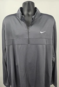 Nike Pullover Shirt 3XL grau 1/4 Zip leicht Laufen Golf Langarm Herren - Bild 1 von 15