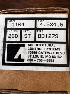 Hager BB1279 ETW4 US26D ACSI Electrified 4 Wire Hinge 4-1/2” X 4-1/2” - Picture 1 of 4