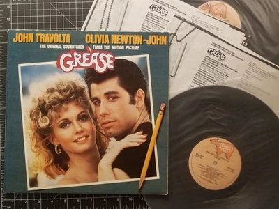 GREASE Soundtrack 2LPs 1978 VG+/VG+ w/ INNERS OLIVIA NEWTON JOHN Travolta VINYL - Image 1 of 4