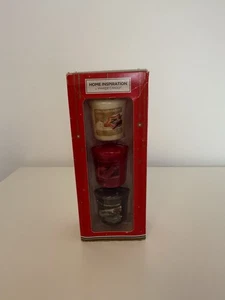 Yankee Candle Home Inspiration 3 Christmas Scented Candles Gift Set - Picture 1 of 7