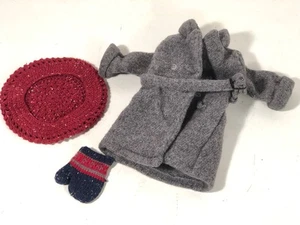 American Girl Puppe Set Kittredge Winter Mantel Baskenmütze (1) Fäustling Outfit - Bild 1 von 12