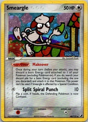 Smeargle Uncommon Unseen Forces 48/115 MP MP-MP - Image 1 of 2