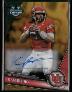 2023 Bowman Chrome U CAM RISING Gold Lava Auto /50 #198 UTAH FAST SHIP L928 - Picture 1 of 3