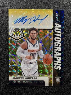 MARKUS HOWARD 2020-21 Panini Mosaic Rookie Autographs Choice Black Gold #3/8 - Image 1 of 3