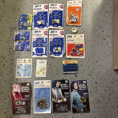 Lote De Colección Surtido Scovill Sujetadores a Presión Prims, más copos de nieve, .45 cal más!! Foto 1 de 4