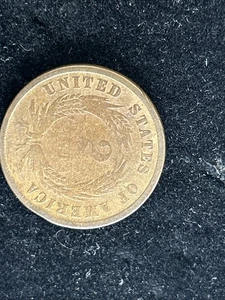 1865 Two Cent Piece 2C Ungraded Civil War Date US Copper Coin - Picture 1 of 7