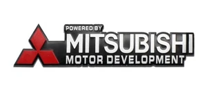 Powered By Mitsubishi Motor Development Badge Emblem 158mm x 37mm - Bild 1 von 1