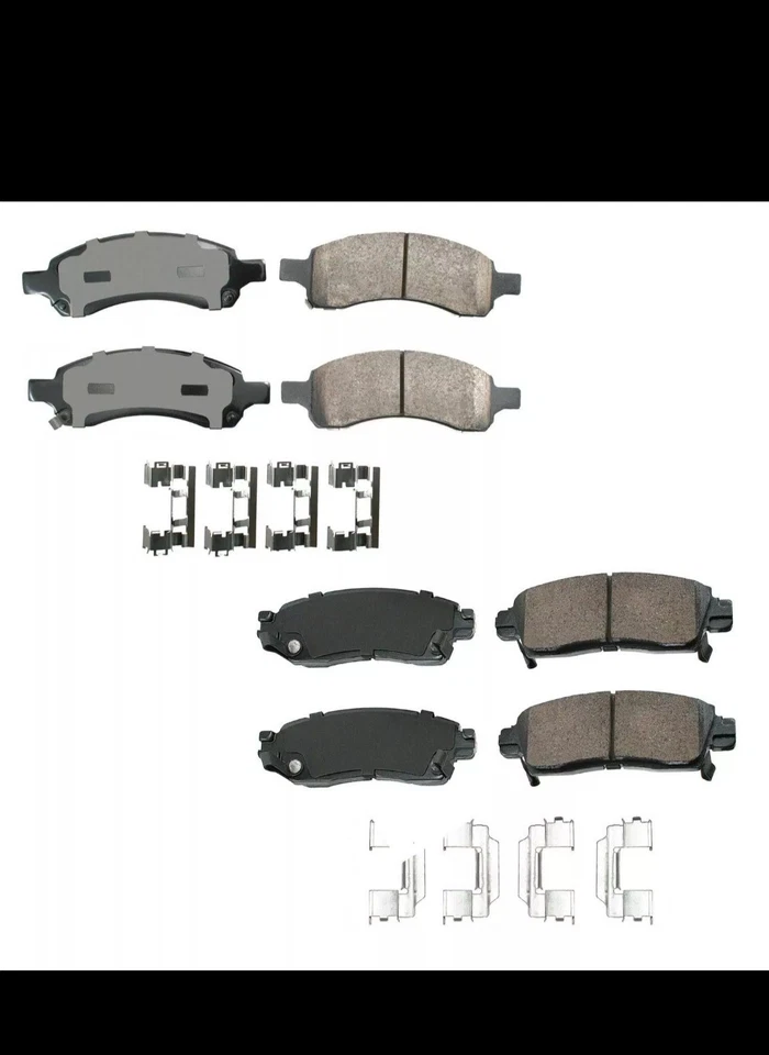 Pastillas de freno de cerámica Chevy 2011 a 2017, GMC, Buick Akebono Proact, delanteras y traseras. Foto 1 de 4