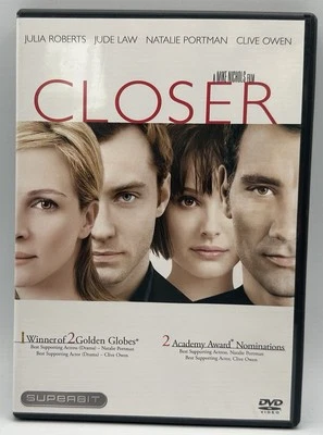 Closer DVD Widescreen Superbit Julia Roberts Jude Law Clive Owen  2005 - Image 1 of 3