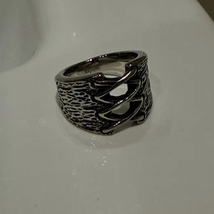 et Nox Ring Größe 53 Edelstahl Korsett Story of O Edelstahl Gothic BDSM - Bild 1 von 2