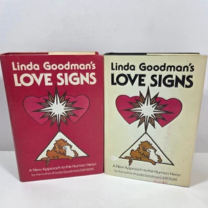Vtg Astrology Love Signs Linda Goodman Volume 1 and 2 HC Relationships 1978 BCE - Imagen 1 de 22