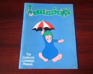 Lemmings - The Complete Lemmings Manual - Psygnosis color vintage game booklet - Picture 1 of 5