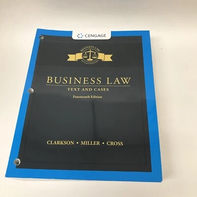 Business Law : Text and Cases, Loose-Leaf Ver: by Roger LeRoy Miller, 2018 14 Ed - Image 1 of 4