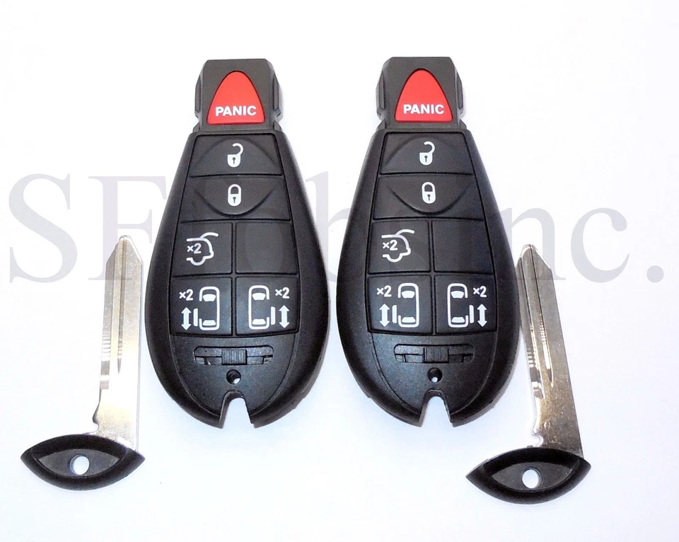 NUEVO PAR 08-10 DODGE GRAND CARAVANA ENTRADA SIN LLAVE MANDO A DISTANCIA FOBIK PARA 05026099 Foto 1 de 1