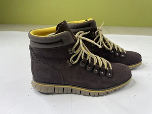 Cole Haan Zerogrand Hiker Boots Men’s Size 8M Waterproof Boot Brown Suede Shoes - Picture 1 of 9