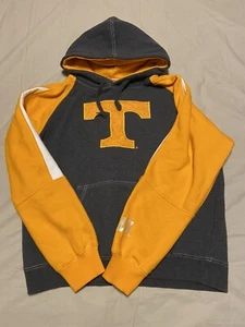 XL Colosseum Athletics Tennessee Hoodie Yellow Gray Extra Heavy - Picture 1 of 9