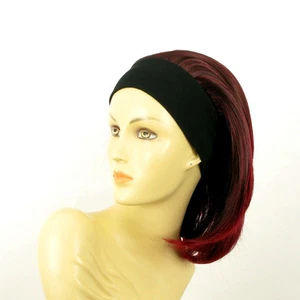 parrucca con bandana elastica poli nero della maglia di prugne ref MADY 1BT39 - Picture 1 of 8
