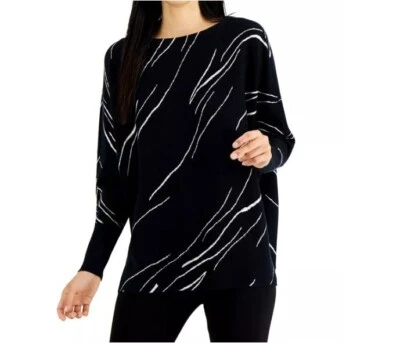 Suéter Pullover Alfani Algodón Rayón Dolman Manga Larga Cuello Barco Talla PL/XL NUEVO Foto 1 de 4