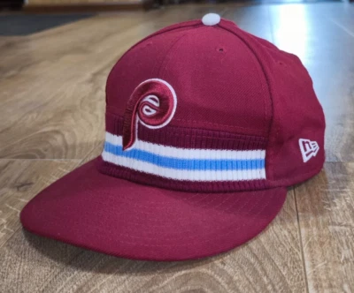 Vintage Philadelphia Phillies New Era hat Cap Wool Cooperstown Collection 7 3/8 - Image 1 of 4