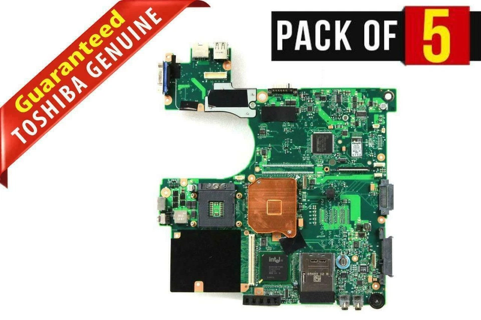 LOT x 5 Genuine Toshiba Satellite A105 Intel Motherboard V000068000 6050A2045201 - Image 1 of 4