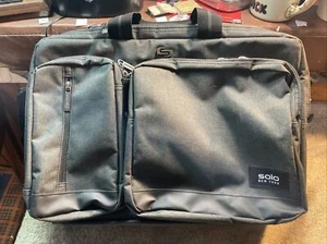 Solo New York convertible laptop bag/back pack, 17x13, gray and black - Picture 1 of 15