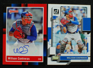 🌟 WILLSON CONTRERAS - 2022 Donruss 1988 Retro GOLD PARALLEL AUTO /10 - Cubs