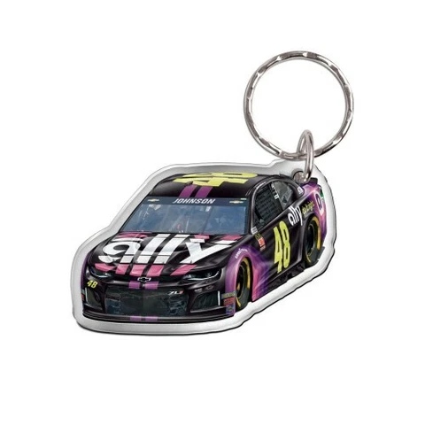 Jimmie Johnson 2019 Wincraft #48 Ally Key Ring Mirrored Back FREE SHIP Cover