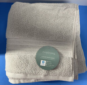 Charisma Luxury Bath Sheet 100% Hygrocotton 35" x 70" Silver NWT