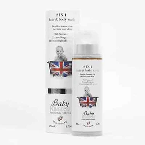 2 In 1 Baby Hair Shampoo & Body Wash 250ml Baby Kingdom Dry & Sensitive Skin - Picture 1 of 4