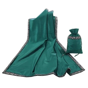 BLESSUME Altar Tarot Table Cloth Divination Wicca Velvet Square Cloth with Ta... - Picture 1 of 7