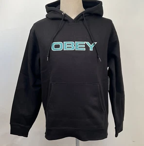 Obey Herren Box Hoodie Sweatshirt Klink Schwarz Gr. M Neu mit Etikett Shepard Fairey - Bild 1 von 2