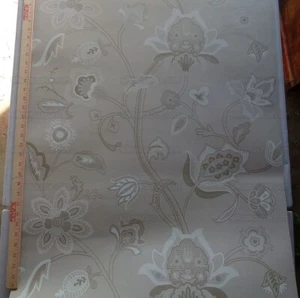 LEE JOFA BAKER HOLCOTT LINEN/IVORY WALLPAPER 10.9Y RP$130/DOUBLE ROLL - Picture 1 of 9
