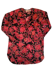 Camisa de noche transparente mediana para mujer Victoria's Secret manga larga roja negra M - Imagen 1 de 10