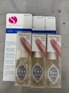 Salon Sciences 3 PACK LIQUID CRYSTAL DEVELOPER NAIL PROTEIN INTENSIVE FORTIFIER - Picture 1 of 2