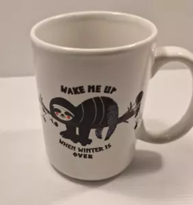 Sloth - Wake me Up When Winter is Over Coffee Tea Mug Cup 400ml - Foto 1 di 5