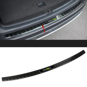 Black Rear Trunk Outsid Protector Guard Cover For VW Atlas Cross Sport 2020-2021 - Picture 1 of 3