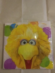 New Big Bird Sesame Street Design Ware Luncheon Party Napkins 2011 Made in USA  - Picture 1 of 5