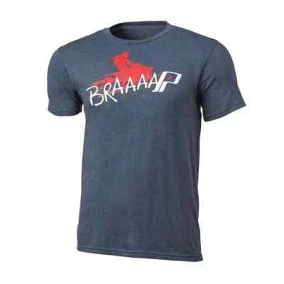Polaris Mens BRAP Snowmobile T-Shirt - NAVY - Size  S - M - L  - #2861578 - NEW - Image 1 of 4